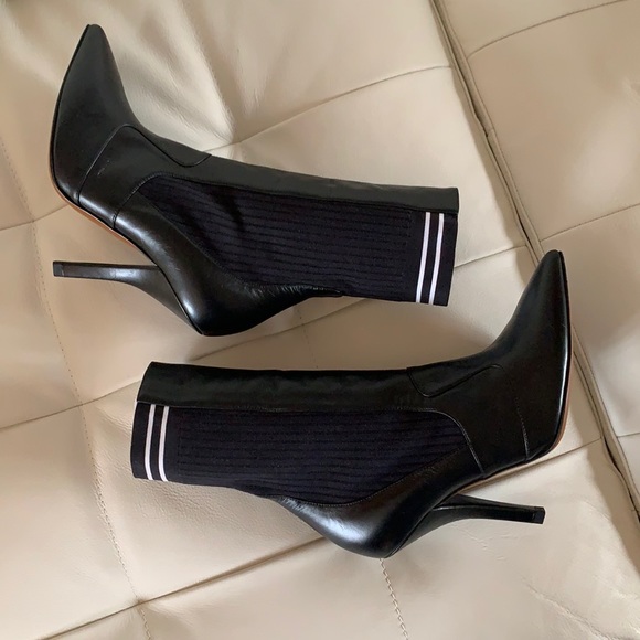 Fendi leather & knit sock boots - Picture 3 of 6